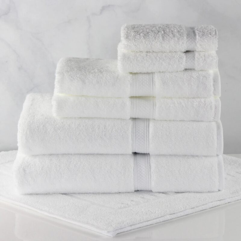 Magnificence - 27x54 White Bath Towels