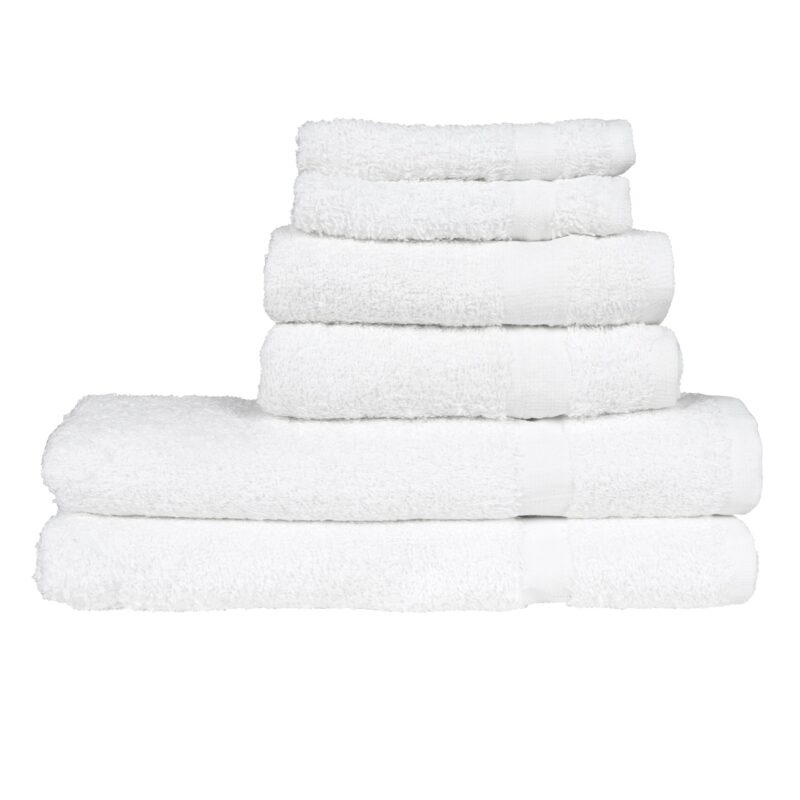 White Premium Imported Bath Towels - 16 Singles